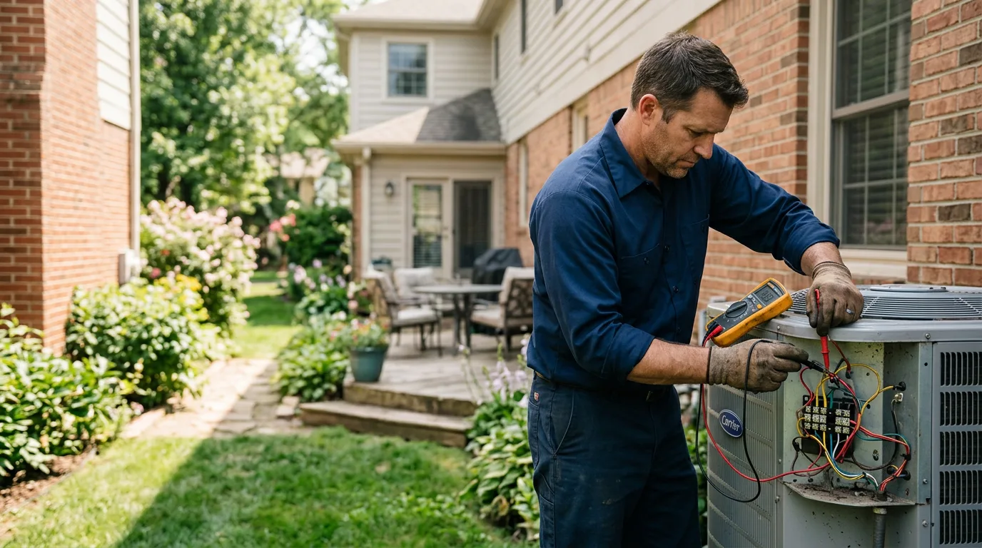 HVAC technician working near Vancleve, KY
